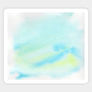 Abstract Watercolour 1 (Blue-Green) Sticker